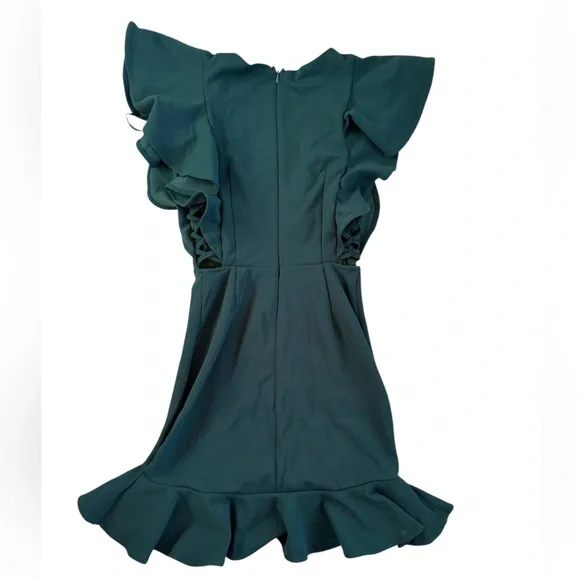 Saints & Secrets Cupid's Bow Ruffle Shoulder Bodycon Dress small NWT cocktail - Picture 5 of 8